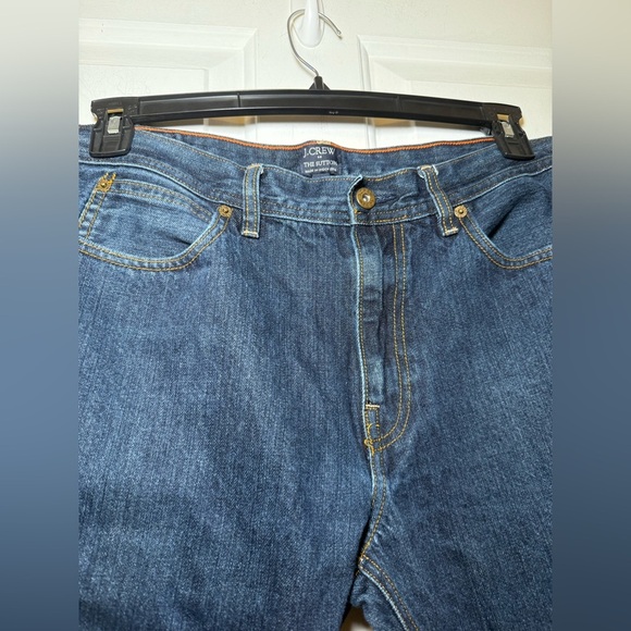 J Crew Mens Jeans The Sutton Straight Dark Wash Denim Size 34x30 Mid-Rise - Picture 3 of 5